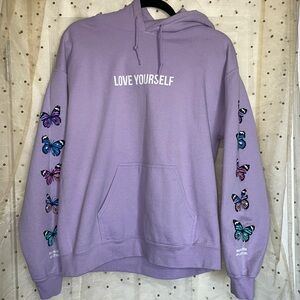 Yours Truly butterfly hoodie